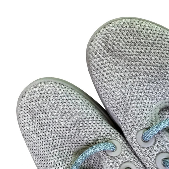 Allbirds Tree Runners Light Grey Blue Laces Sneakers Tennis Shoes Size 9 Women's - Picture 3 of 10